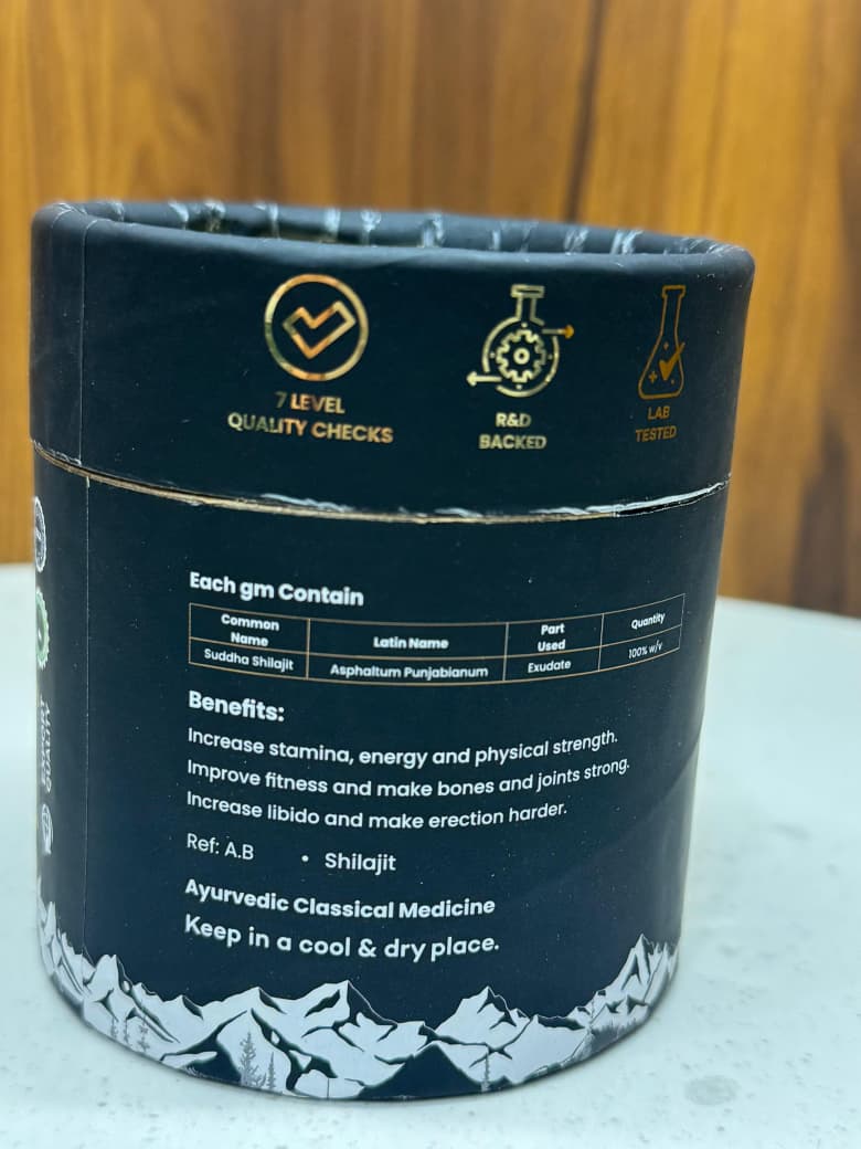 Pure Shilajit Resin – Natural Himalayan Mineral Extract for Daily Wellness